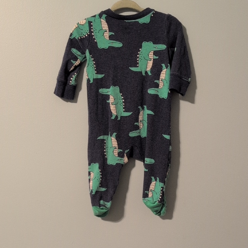 Carter's Blue Alligator Print Kids Footie - Picture 3 of 3